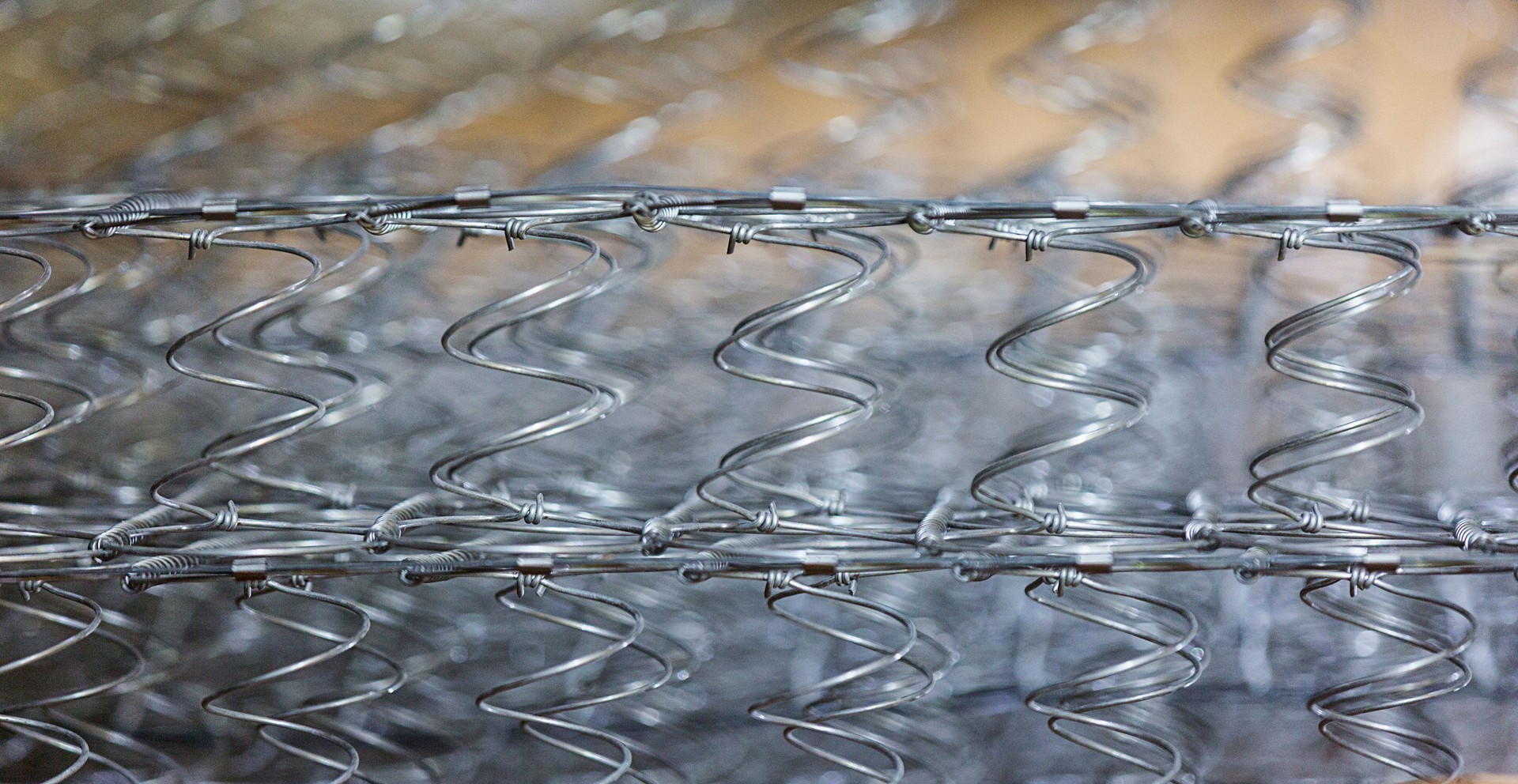 Metal spring unit for mattress